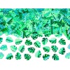 Konfetti zöld fémes levelek