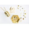 Fémszínű arany konfetti 60. születésnap