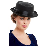 Fekete viktoriánus kalap
