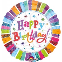 Fóliás Lufi standard - Happy Birthday II